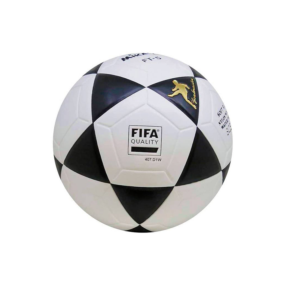PELOTA PARA FUTBOL DE CUERO SINTETICO MIKASA FT 4