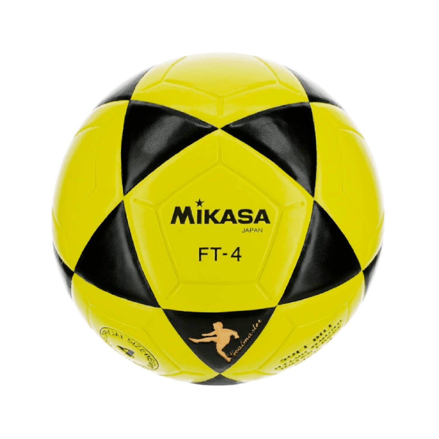 PELOTA PARA FUTBOL DE CUERO SINTETICO MIKASA FT 4