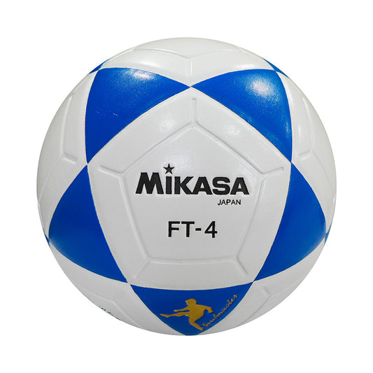 PELOTA PARA FUTBOL DE CUERO SINTETICO MIKASA FT 4
