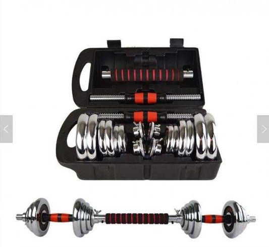 Set Mancuernas Pesas 20kg - Cromadas