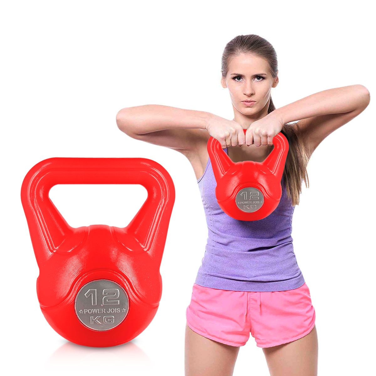 PESA RUSA DE PVC ROJO 12KG