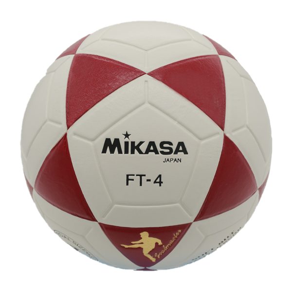 PELOTA PARA FUTBOL DE CUERO SINTETICO MIKASA FT 4