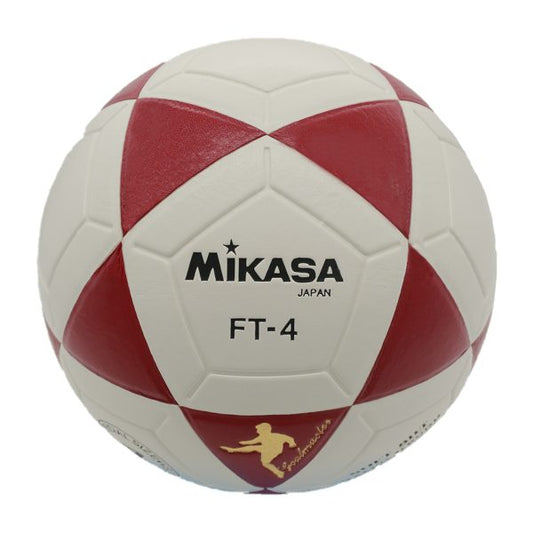 PELOTA PARA FUTBOL DE CUERO SINTETICO MIKASA FT 4