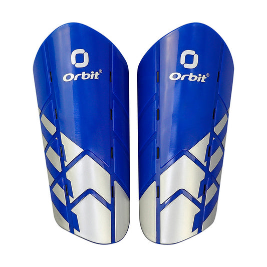 CANILLERA DE FÚTBOL PARA NIÑOS ORBIT AZUL-BLANCO ORB-006