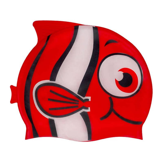 Gorro de Natación Silicona con Diseño de Pez