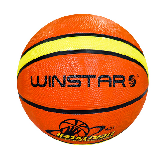 Pelotas de Basket Winstar de Goma Color Naranja NÚMERO 5