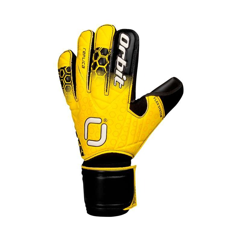 GUANTES DE ARQUERO ORBIT CON VARILLAS AMARILLO RPL - TALLA 8