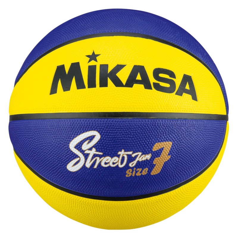 PELOTA PARA BASKET MIKASA STREET CAUCHO N5 AMARILLO
