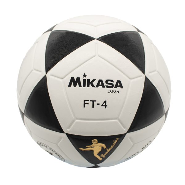PELOTA PARA FUTBOL DE CUERO SINTETICO MIKASA FT 4