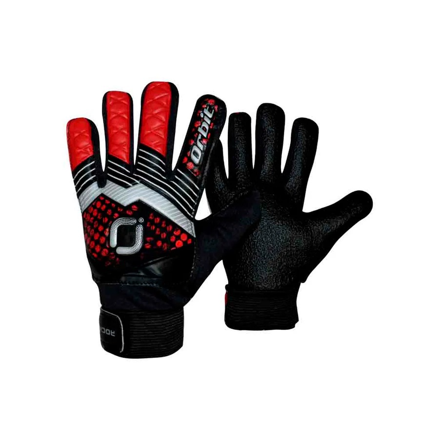 GUANTES PARA ARQUERO ORBIT ROCKET SIN VARILLA ROJO TALLA 4
