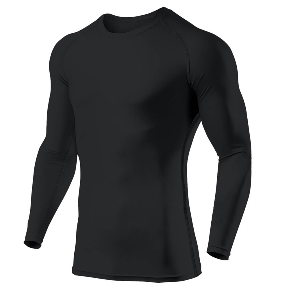 Polo Licra Manga Larga Negro Talla - M