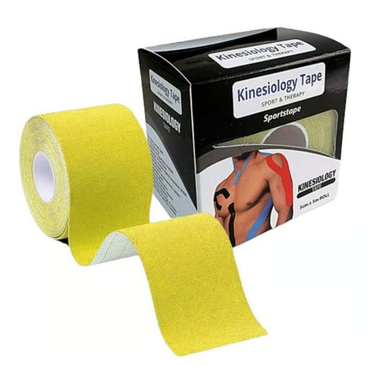CINTA KINESIOLÓGICA TAPE 5CM X 5M AMARILLO