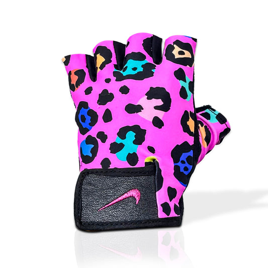 GUANTES MEDIO DEDO FITNESS ROSADO TALLA S
