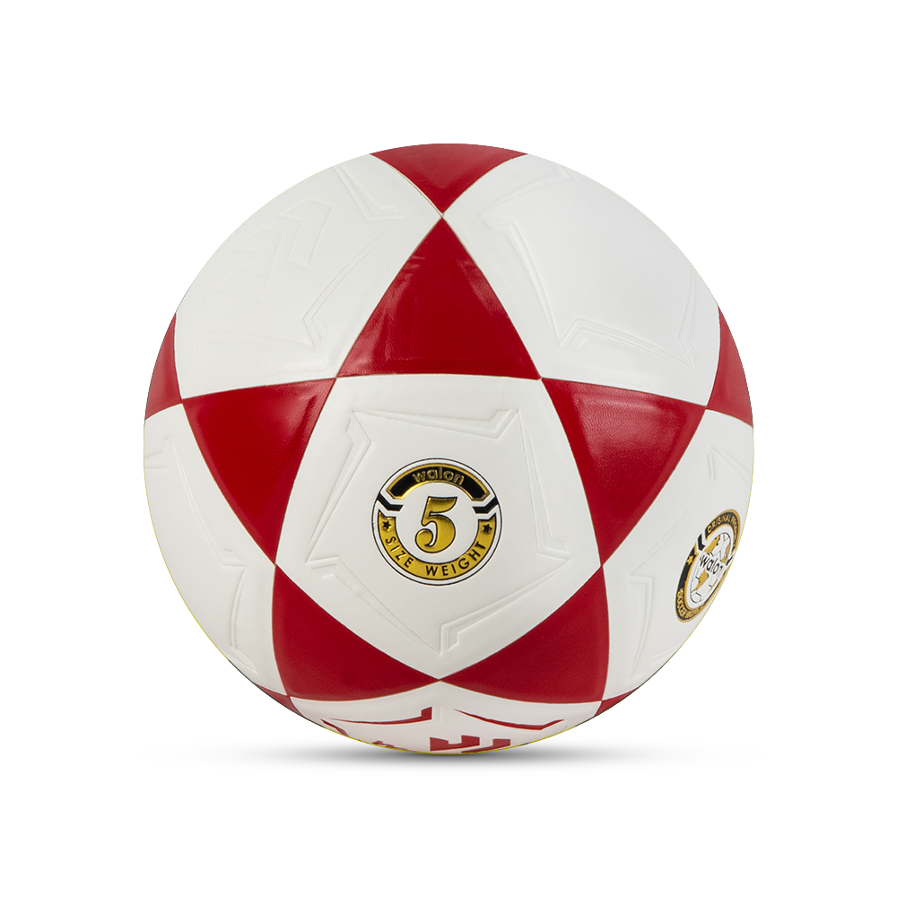 PELOTA DE FÚTBOL WALOM  PVC N5 ROJO