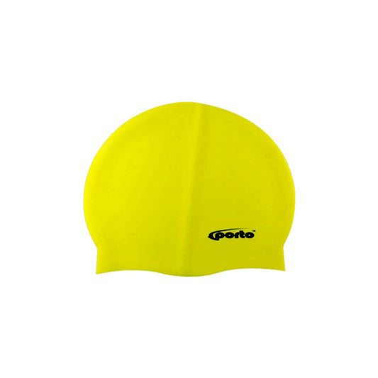 Gorro de Natacion Silicona  Amarrillo Porto