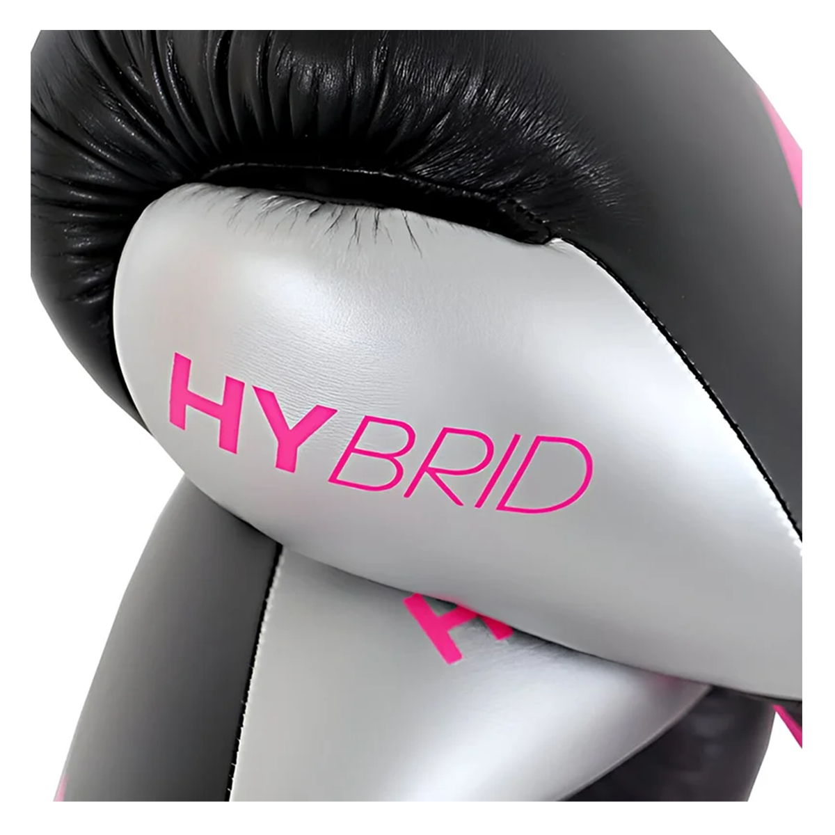 GUANTES BOXEO HYBRID 100 DYNAMIC FIT BLACK/PINK 10OZ