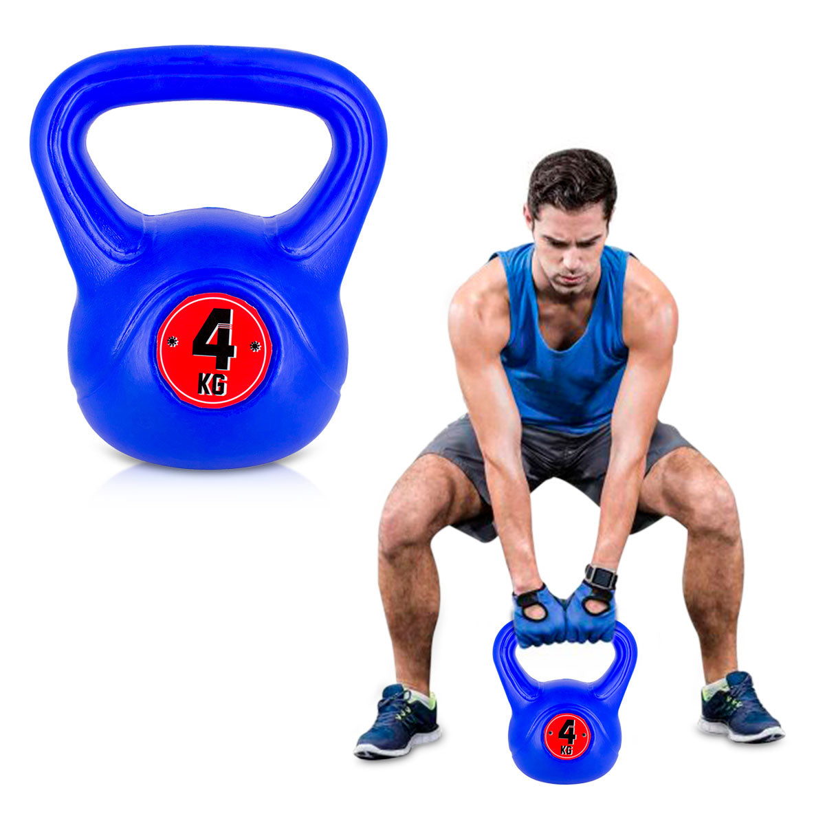 Pesa Rusa 2kg Kettlebell Rosado