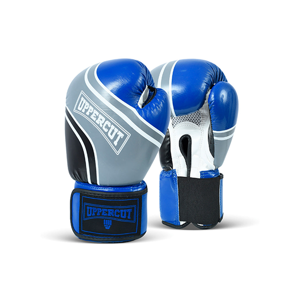 Pack UpperCut Guantes Canillera AzulPlomo