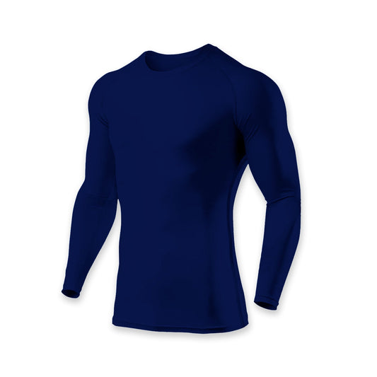 Polo Licra Manga Larga Azul Marino