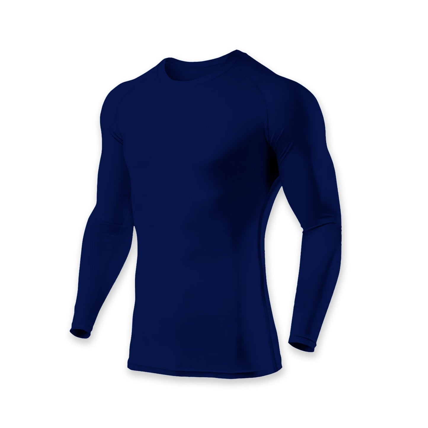 Polo Licra Manga Larga Azul Marino