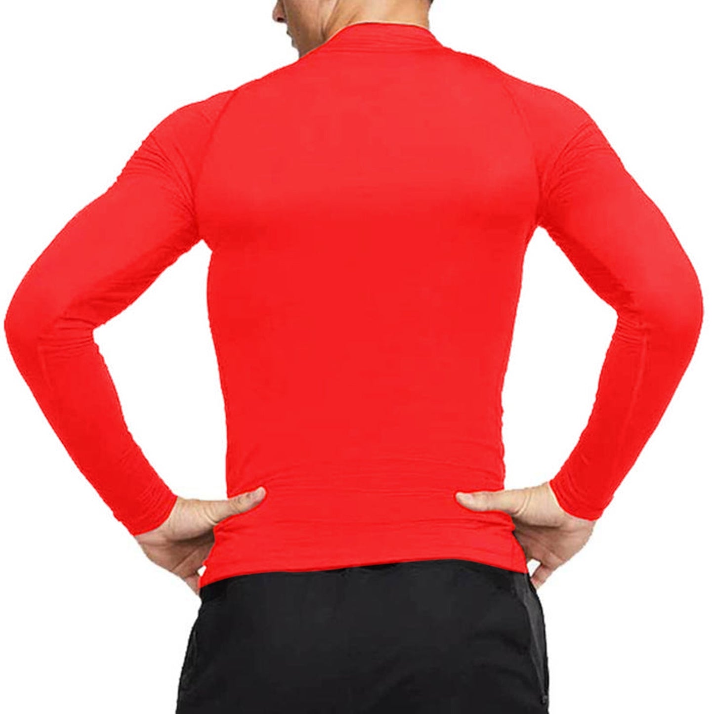 Polo Licra Manga Larga Rojo
