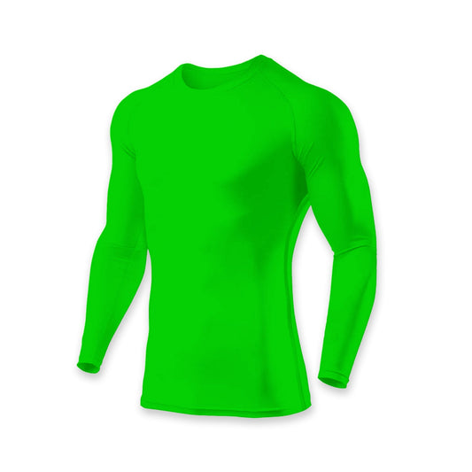 Polo Licra Manga Larga Verde